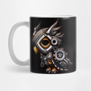 Steampunk owl, fantasy owl, cyborg owl, robot owl Mug